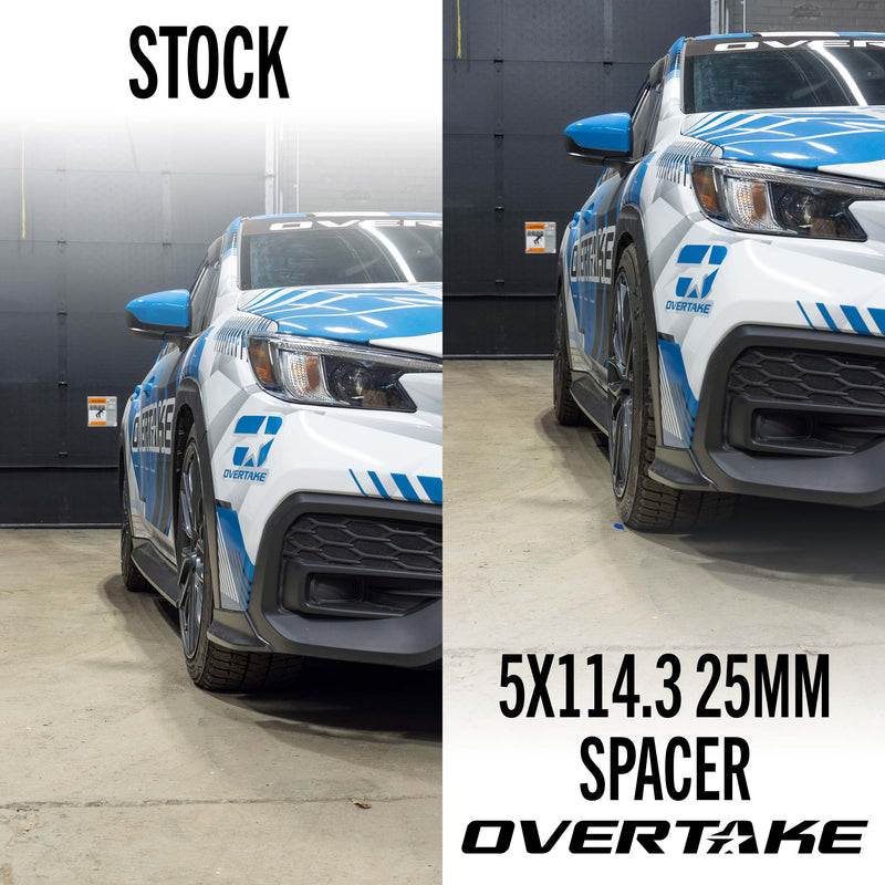 OVERTAKE 25mm 5x114.3 Wheel Spacers Pair 2015-2026 WRX / 2005-2021 STI