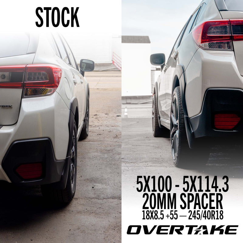 OVERTAKE 20mm 5x100 to 5x114.3 Wheel Spacer Pair 2002-2014 WRX / 2004 STI