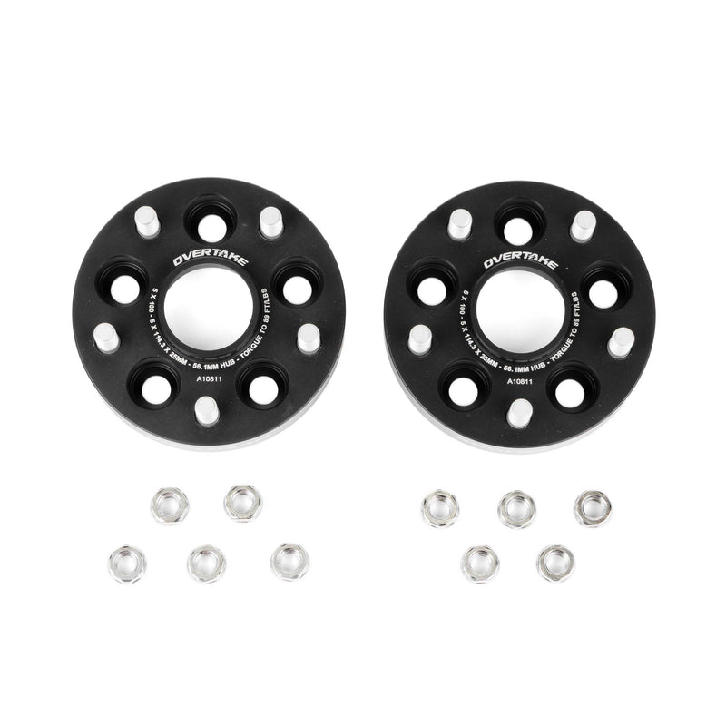 OVERTAKE 25mm 5x100 to 5x114.3 Wheel Spacer Pair 2002-2014 WRX / 2004 STI