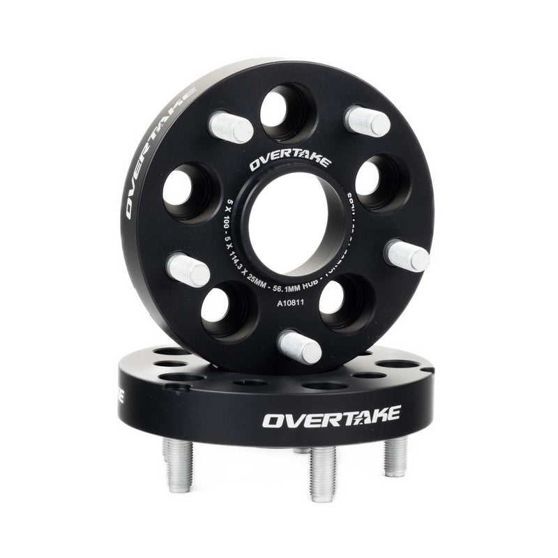 OVERTAKE 25mm 5x100 to 5x114.3 Wheel Spacer Pair 2002-2014 WRX / 2004 STI
