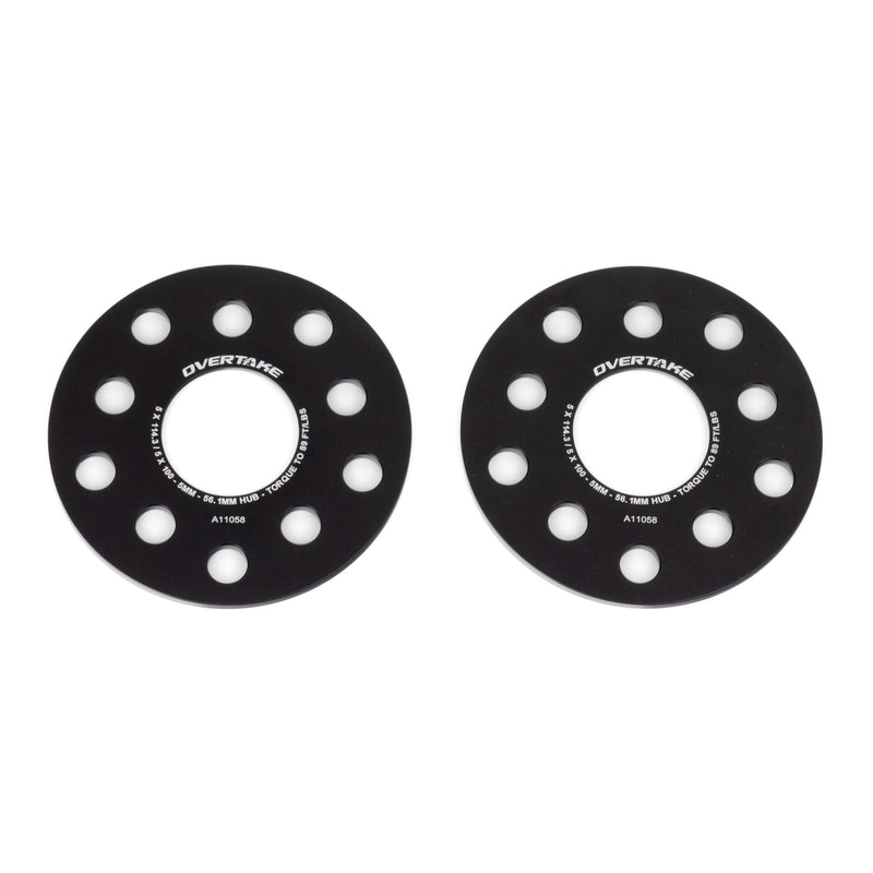 OVERTAKE 5x114.3/5x100 5mm Wheel Spacers 2002-2026 WRX / 2004-2021 STI