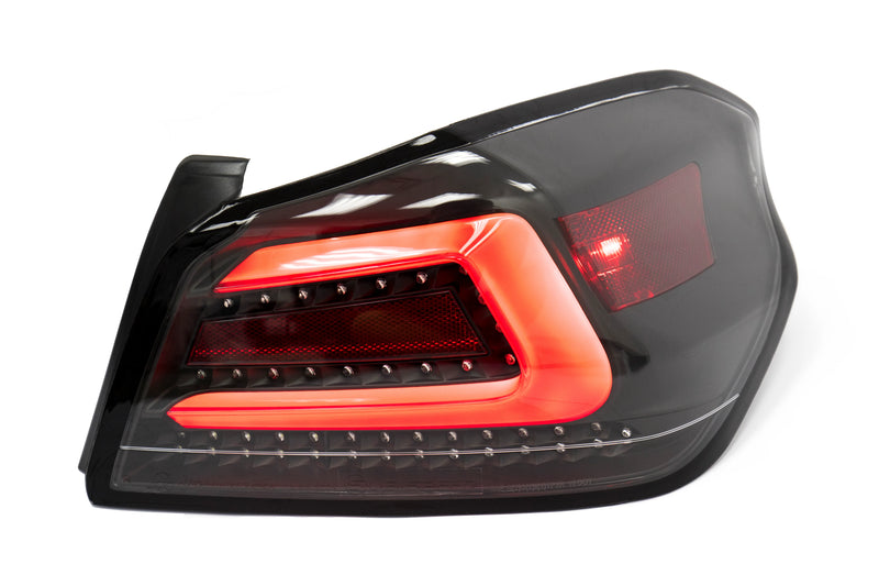 MSP TR Style Sequential Red Bar Tail Lights Clear Lens 2015-2021 WRX / 2015-2021 STI