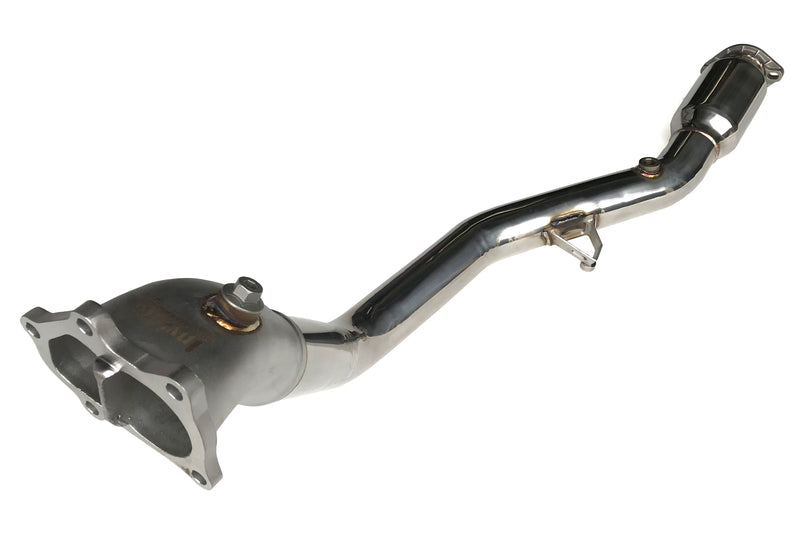 Invidia Lower Catted Downpipe Divorced Wastegate w/ 2 Bungs 2008-2014 WRX / 2008-2021 STI