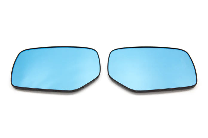 OLM Blue Wide Angle Convex Mirrors w/ Defrosters 2015-2021 WRX/STI