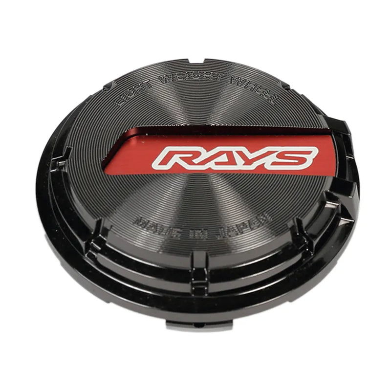 Rays Gram Light 57CR/57DR Center Cap Black Chrome w/ Red