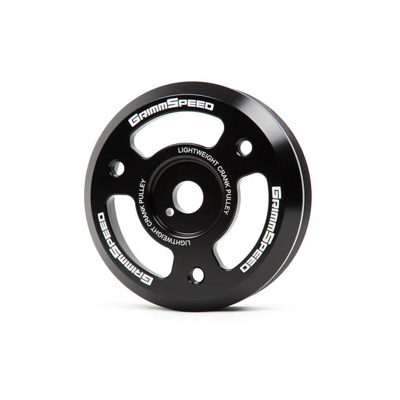 GrimmSpeed Black Lightweight Crank Pulley 2015-2021 WRX