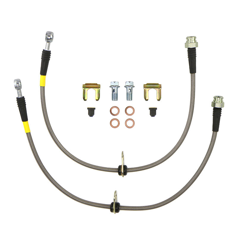 FactionFab Rear Stainless Steel Brake Lines 2008-2017 STI