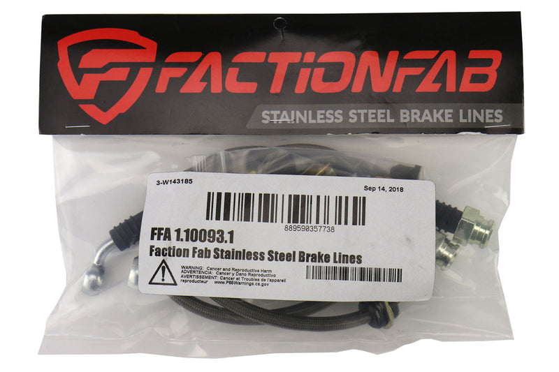 FactionFab Rear Stainless Steel Brake Lines 2008-2021 WRX