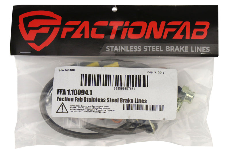 FactionFab Front Stainless Steel Brake Lines 2002-2007 WRX / 2004-2007 STI