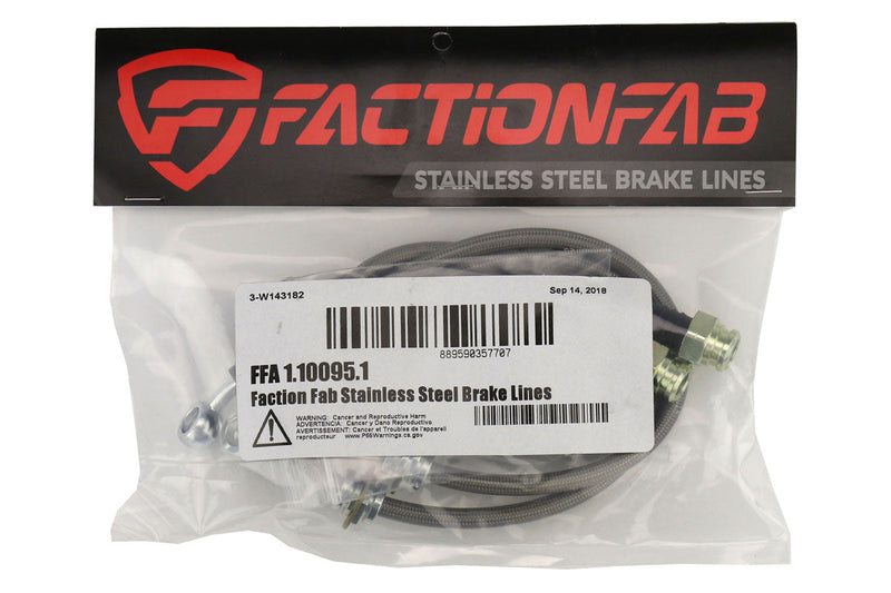 FactionFab Rear Stainless Steel Brake Lines 2002-2007 WRX