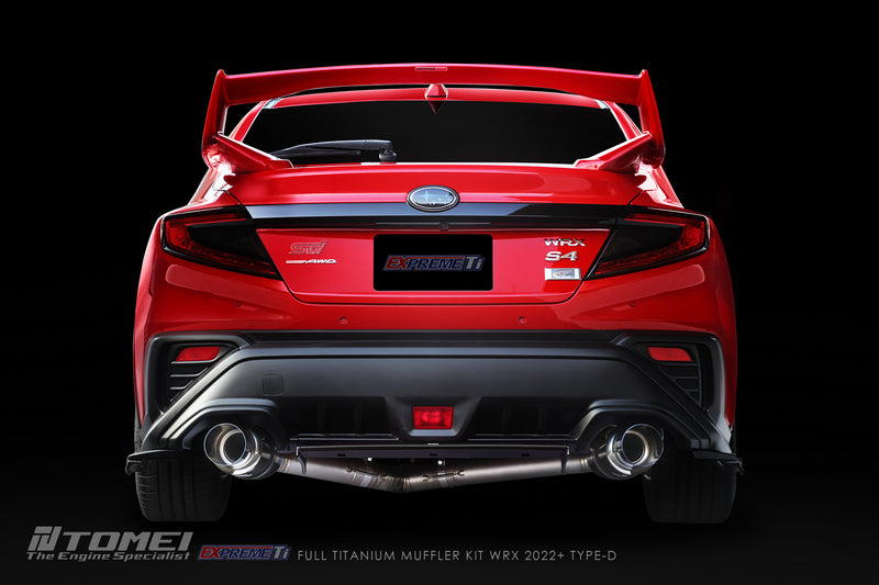 Tomei Expreme Ti Titanium Dual Exit Catback Exhaust 2022+ WRX