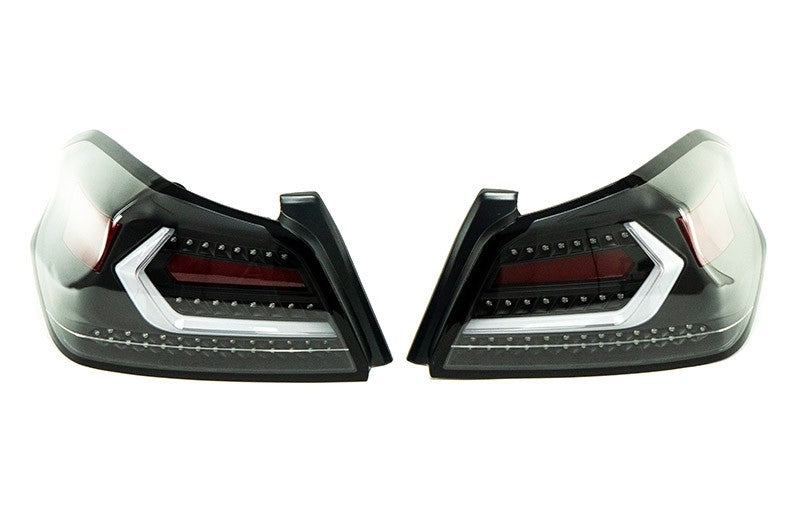 OLM Clear Lens Evolution Tail Lights White Bar 2015-2021 WRX / 2015-2021 STI