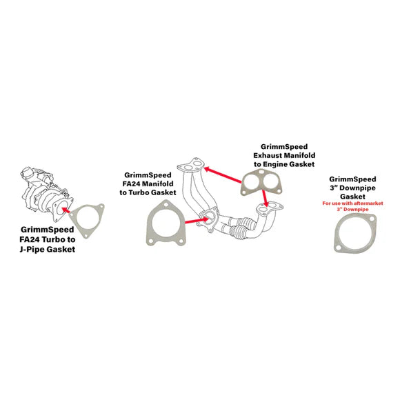 GrimmSpeed Exhaust Gasket Set 2022+ WRX