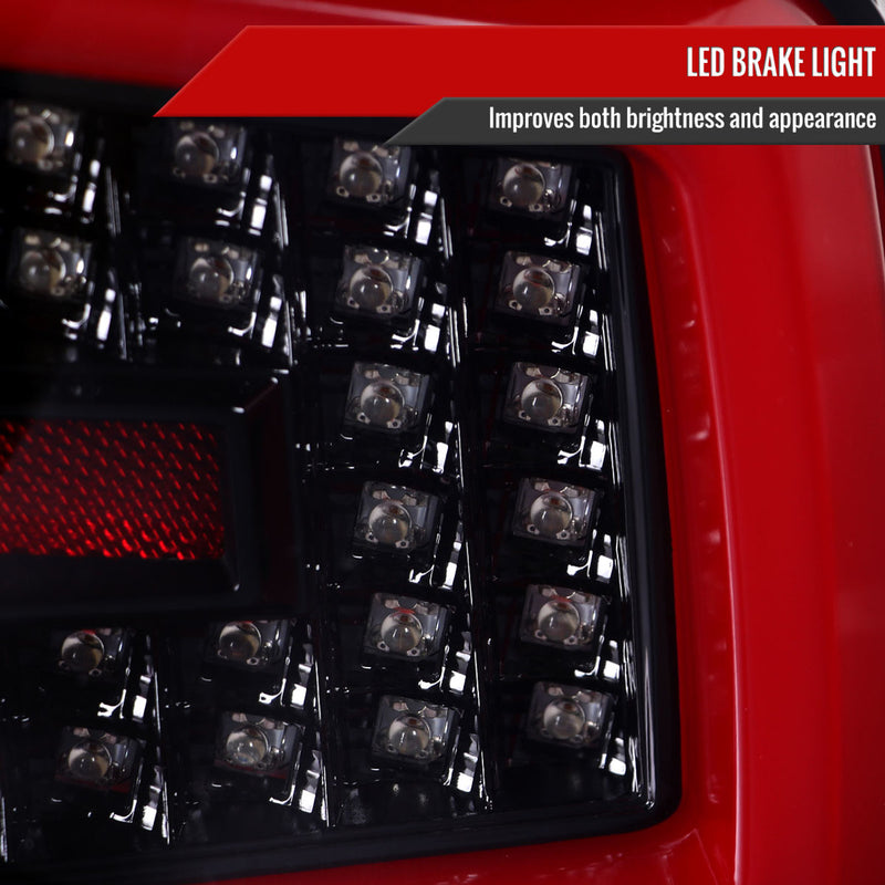 Spec-D Sequential Tail Lights Gloss Black Housing w/ Smoke Lens 2008-2014 WRX / 2011-2014 STI