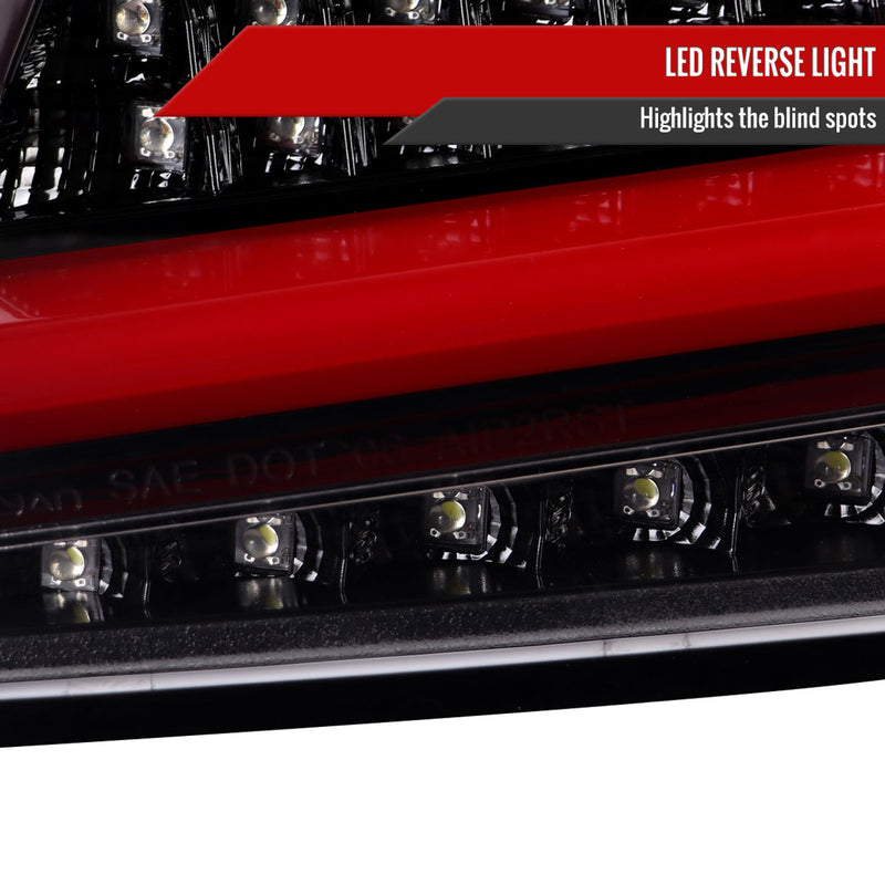 Spec-D Sequential Tail Lights Gloss Black Housing w/ Smoke Lens 2008-2014 WRX / 2011-2014 STI