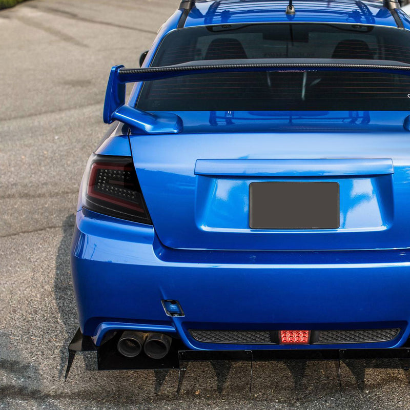 Spec-D Sequential Tail Lights Gloss Black Housing w/ Smoke Lens 2008-2014 WRX / 2011-2014 STI