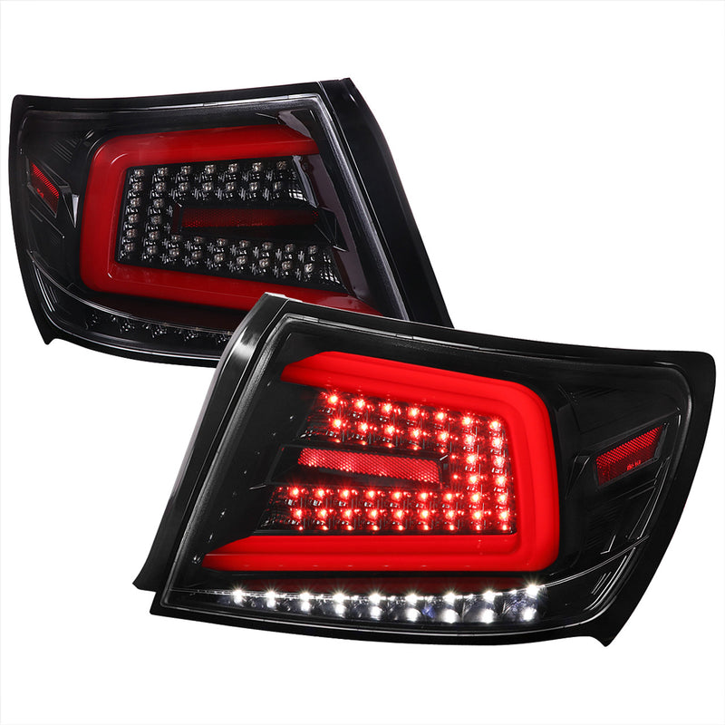 Spec-D Sequential Tail Lights Gloss Black Housing w/ Clear Lens 2008-2014 WRX / 2011-2014 STI