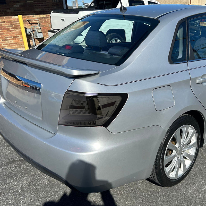 Spec-D Sequential Tail Lights Chrome Housing w/ Smoke Lens 2008-2014 WRX / 2011-2014 STI