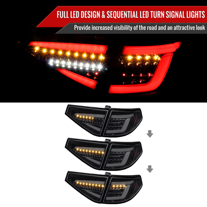 Spec-D Sequential LED Tail Lights 2008-2014 WRX/STI Hatchback