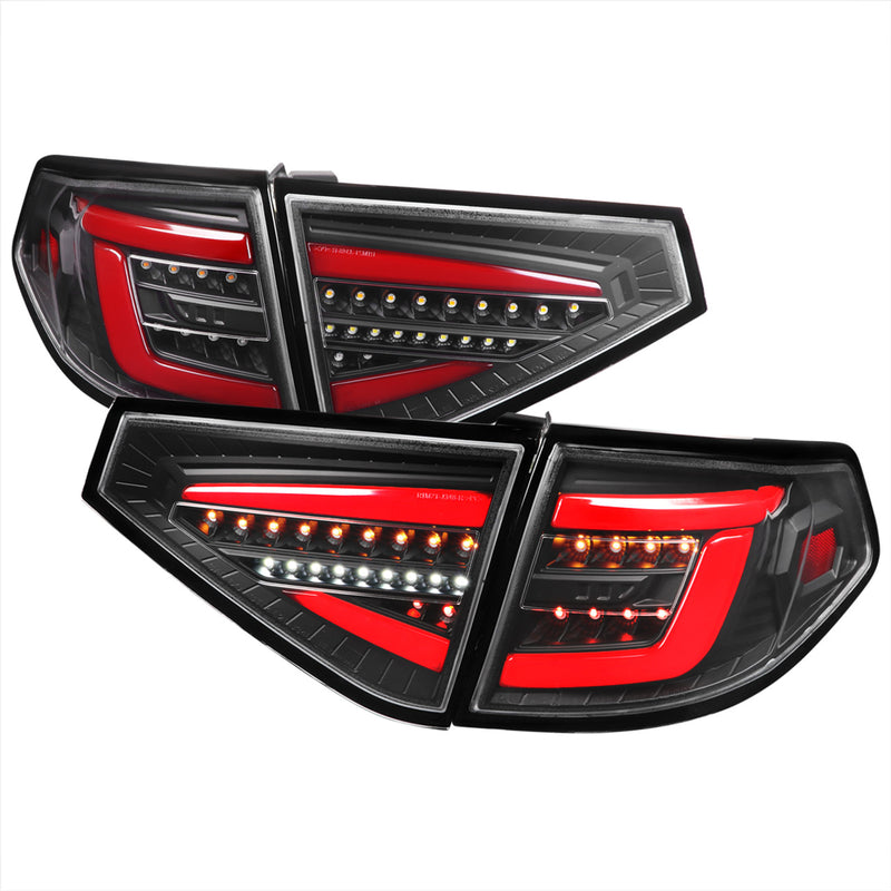 Spec-D Sequential LED Tail Lights 2008-2014 WRX/STI Hatchback