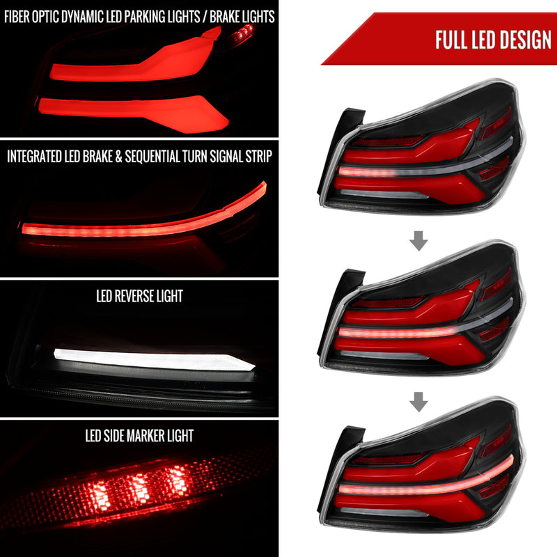 Spec-D V2 Sequential LED Tail Lights 2015-2021 WRX/STI