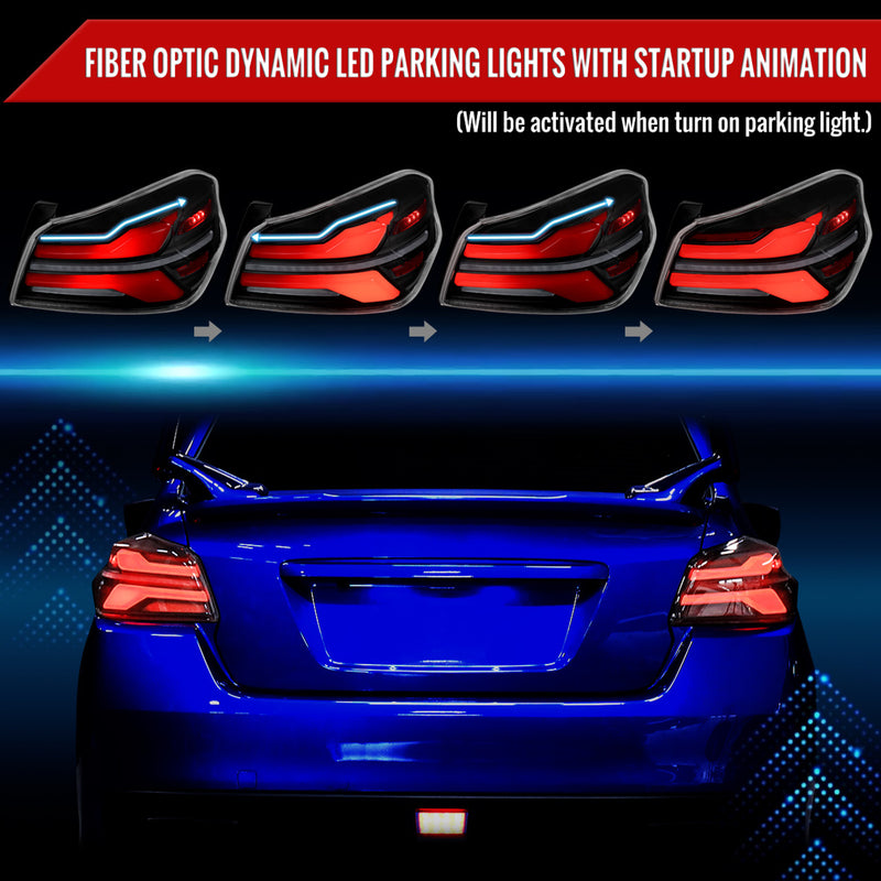Spec-D V2 Sequential LED Tail Lights 2015-2021 WRX/STI
