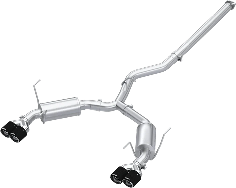 MBRP Armor Pro Series Quiet Tone Dual Exit Catback w/ Carbon Fiber Quad Tips 2022+ WRX