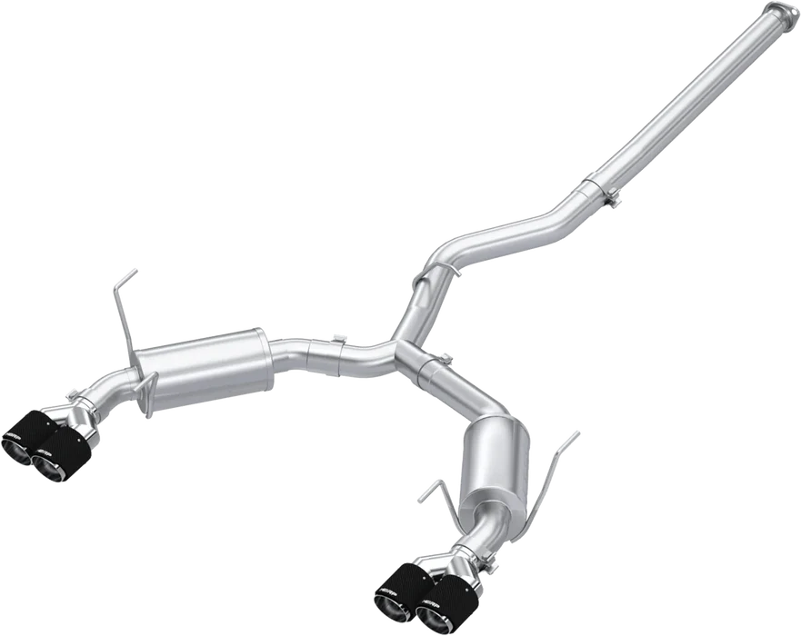 MBRP Armor Pro Series Quiet Tone Dual Exit Catback w/ Carbon Fiber Quad Tips 2022+ WRX