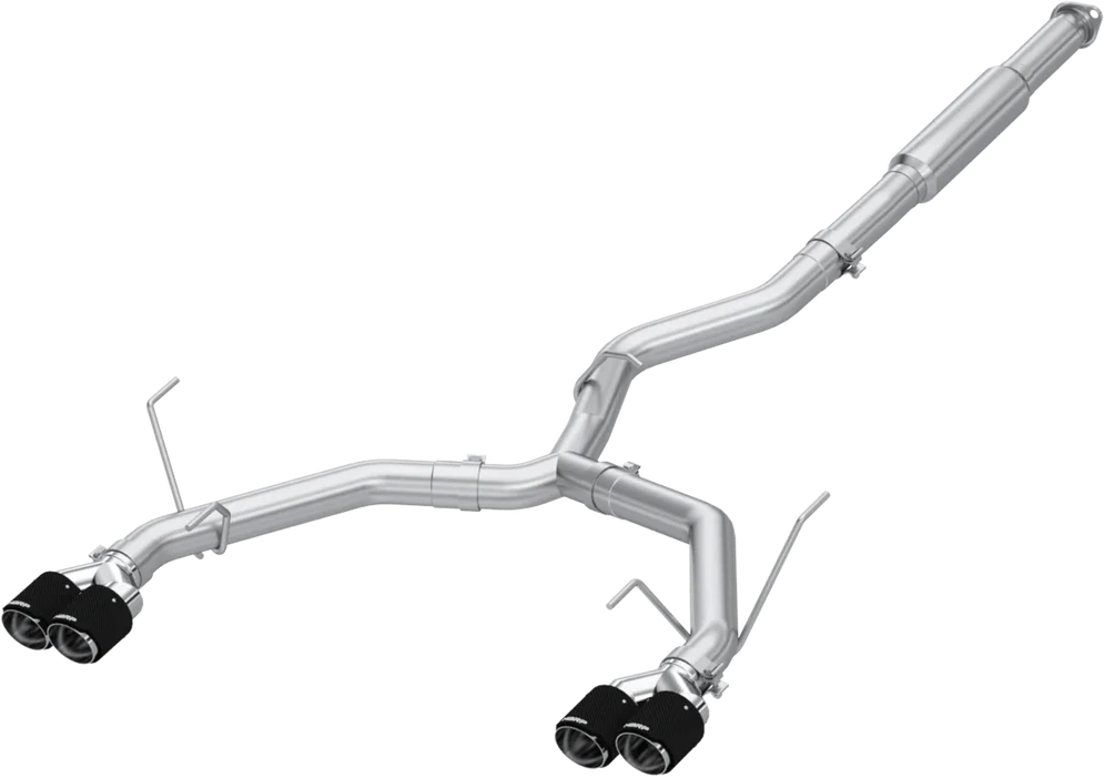 MBRP Armor Pro Series Race Tone Dual Exit Catback w/ Carbon Fiber Quad Tips 2022+ WRX