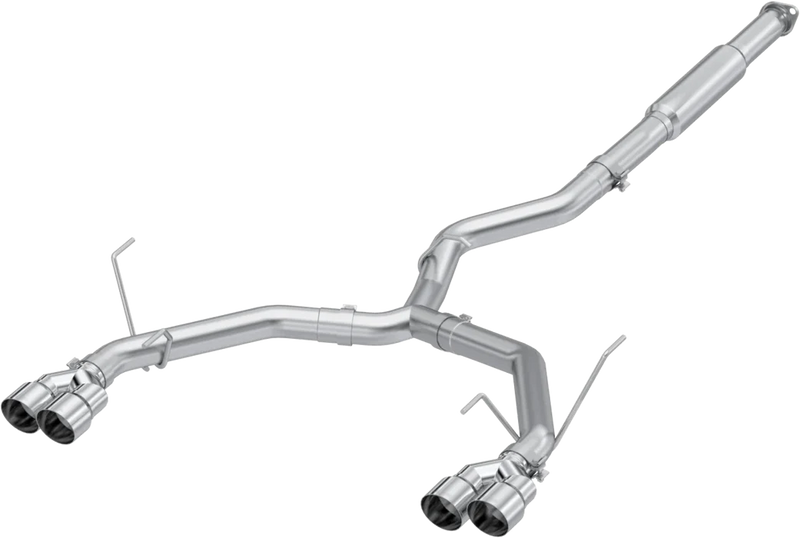 MBRP Armor Pro Series Race Tone Dual Exit Catback w/ Polished Stainless Steel Quad Tips 2022+ WRX