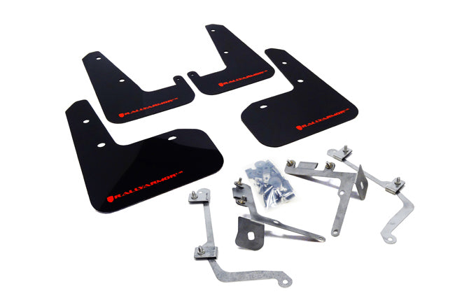Rally Armor Black UR Mud Flap Red Logo 2011-2014 WRX / 2011-2014 STI