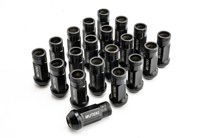 Muteki Black SR48 Open Ended Lug Nuts M12x1.25