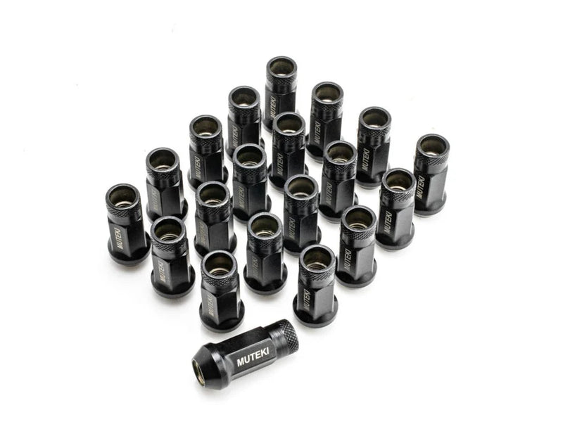 Muteki Black SR48 Open Ended Lug Nuts M12x1.25