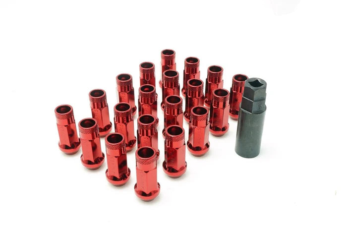 Muteki Red SR48 Open Ended Lug Nuts M12X1.25