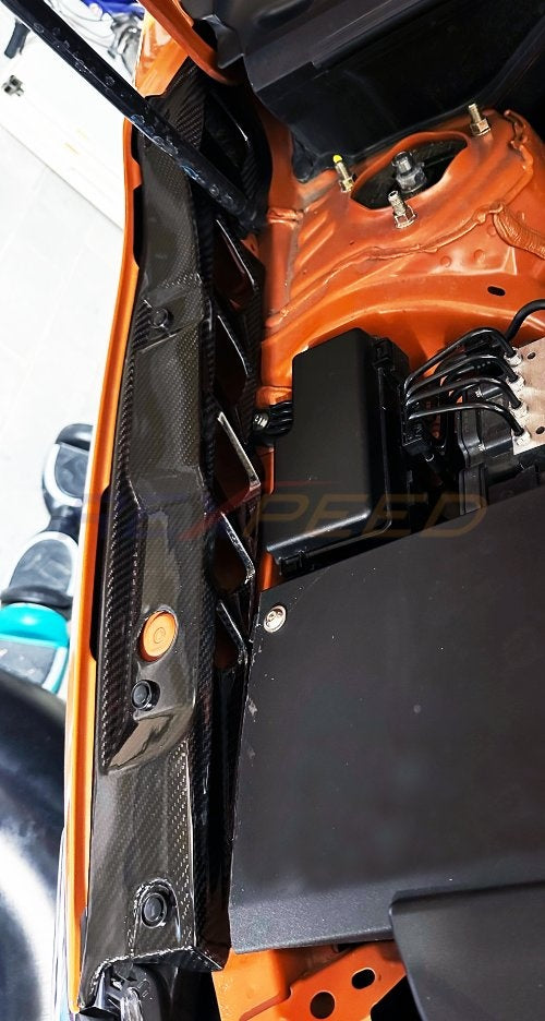 Rexpeed Dry Carbon Engine Side Fender Shrouds 2022+ WRX