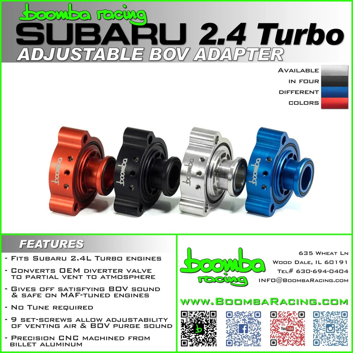 Boomba Racing Boomba Racing BOV Adapter 2022+ WRX — WRXDaily