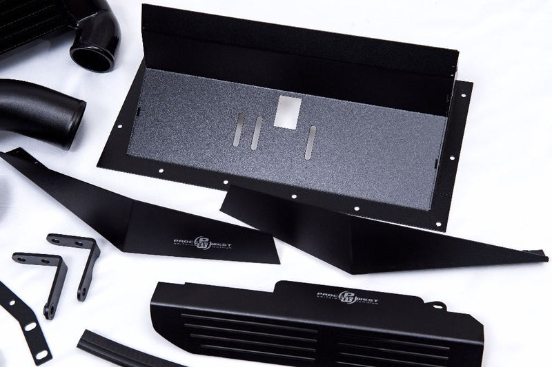 Process West Black Verticooler Top Mount Intercooler Kit 2015-2021 WRX