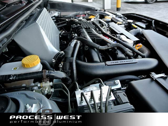 Process West Black Verticooler Top Mount Intercooler Kit 2015-2021 WRX