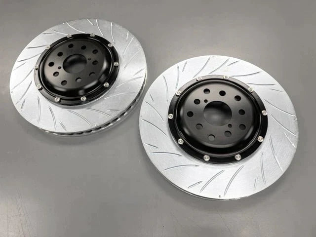 Rotora Street Challenge Slotted 2 Piece Front Rotor Pair 2018-2021 STI ...