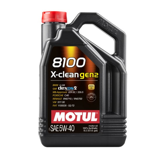 Motul 5L 8100 X-Clean Gen2 5W-40 — WRXDaily