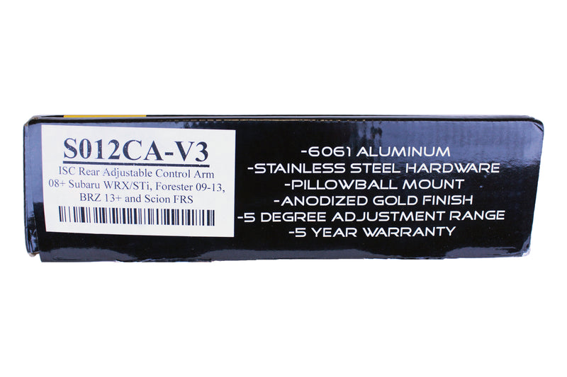 ISC Rear Adjustable Control Arms V3 2008+ WRX / 2008-2021 STI