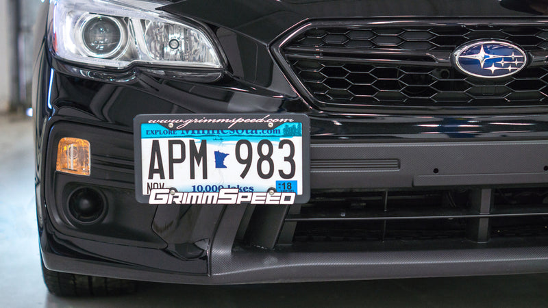 GrimmSpeed License Plate Relocation Kit 2018+ WRX / 2018-2021 STI