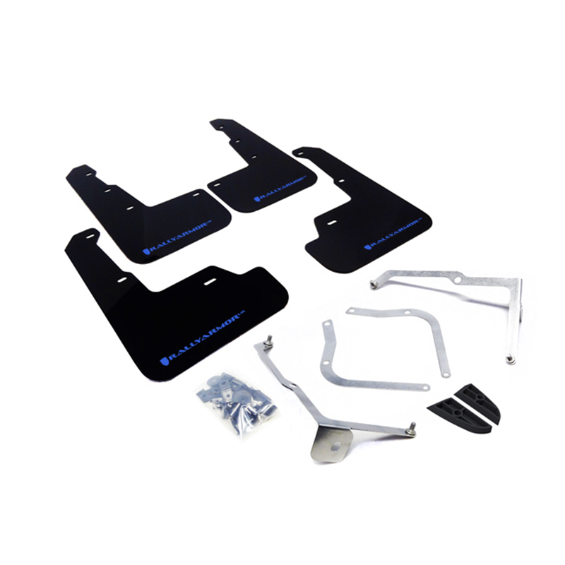 Rally Armor Black UR Mud Flap Blue Logo 2015-2021 WRX/STI