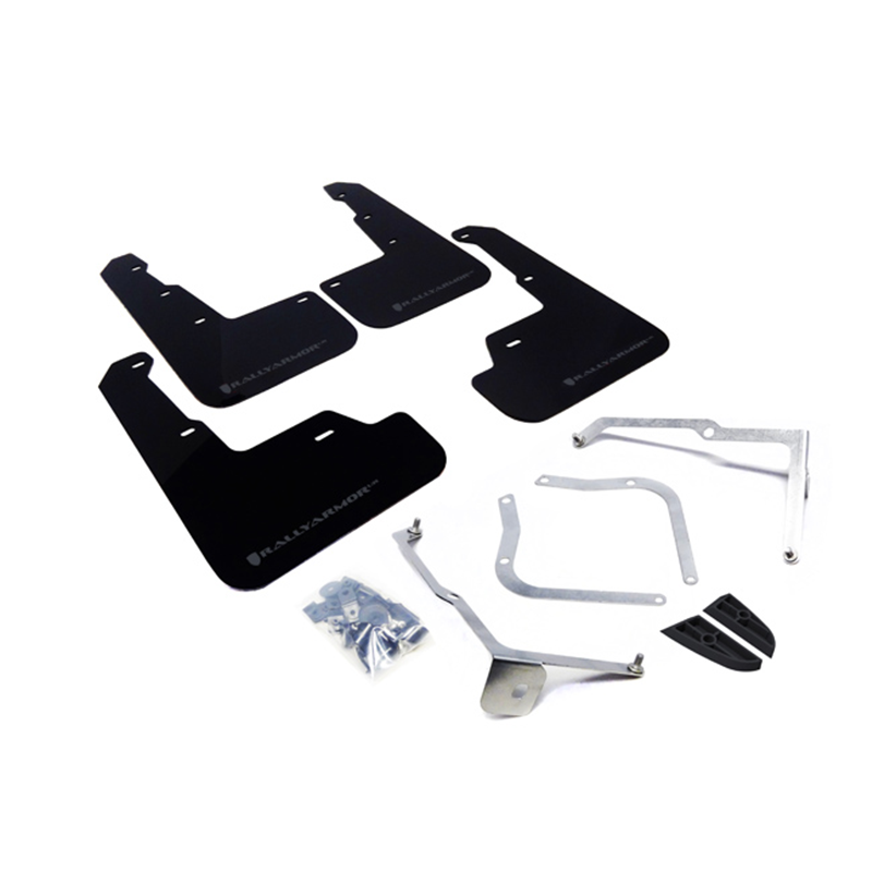 Rally Armor Black UR Mud Flap Grey Logo 2015-2021 WRX/STI