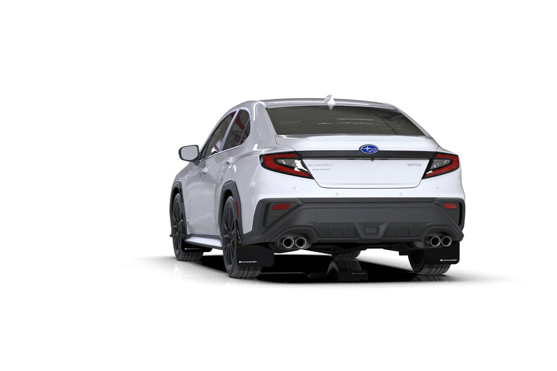 Rally Armor Black UR Mud Flap White Logo 2022+ WRX