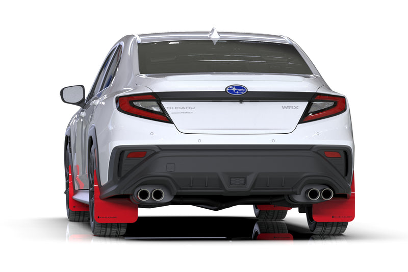 Rally Armor Red UR Mud Flap White Logo 2022+ WRX