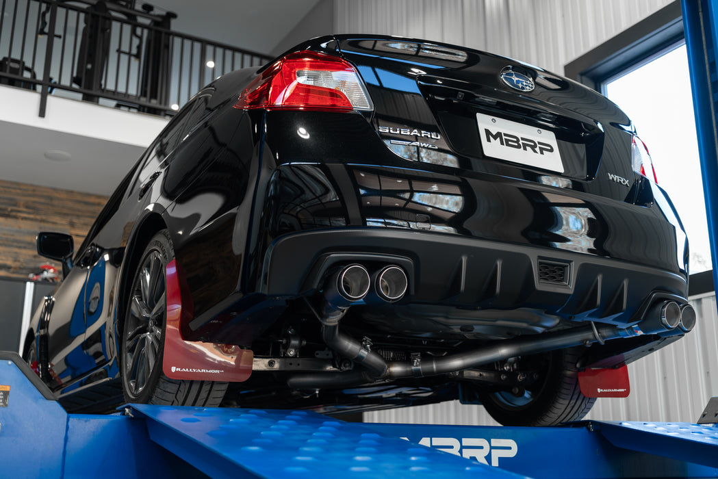 MBRP Race 3" Carbon Fiber Quad Tip Catback Exhaust 2015-2021 WRX/STI