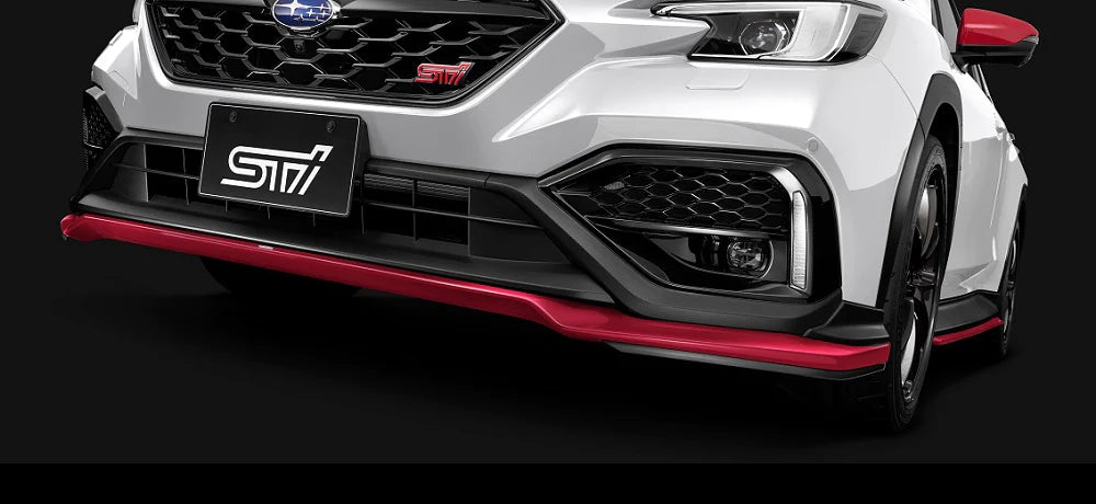 Subaru STI Cherry Red Front Lip Under Spoiler 2022+ WRX