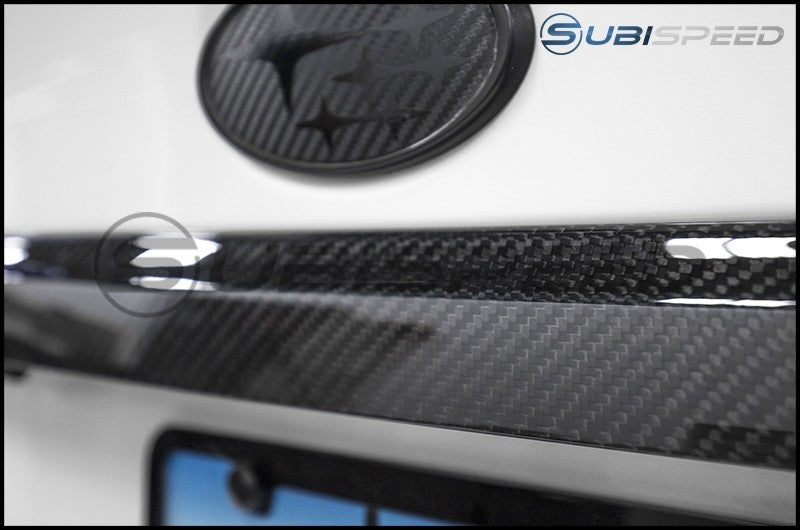 OLM LE Dry Carbon Fiber Trunk Garnish 2015-2021 WRX/STI