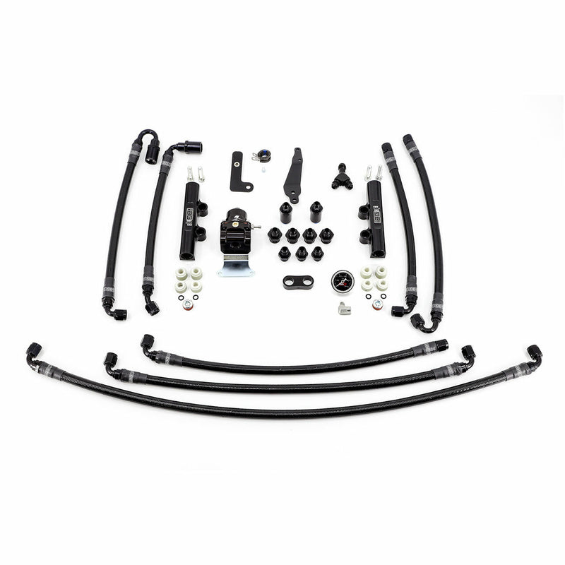 IAG PTFE Flex Fuel System Kit w/ Aeromotive FPR, IAG Fuel Rails 2008-2014 WRX/ 2008-2021 STI